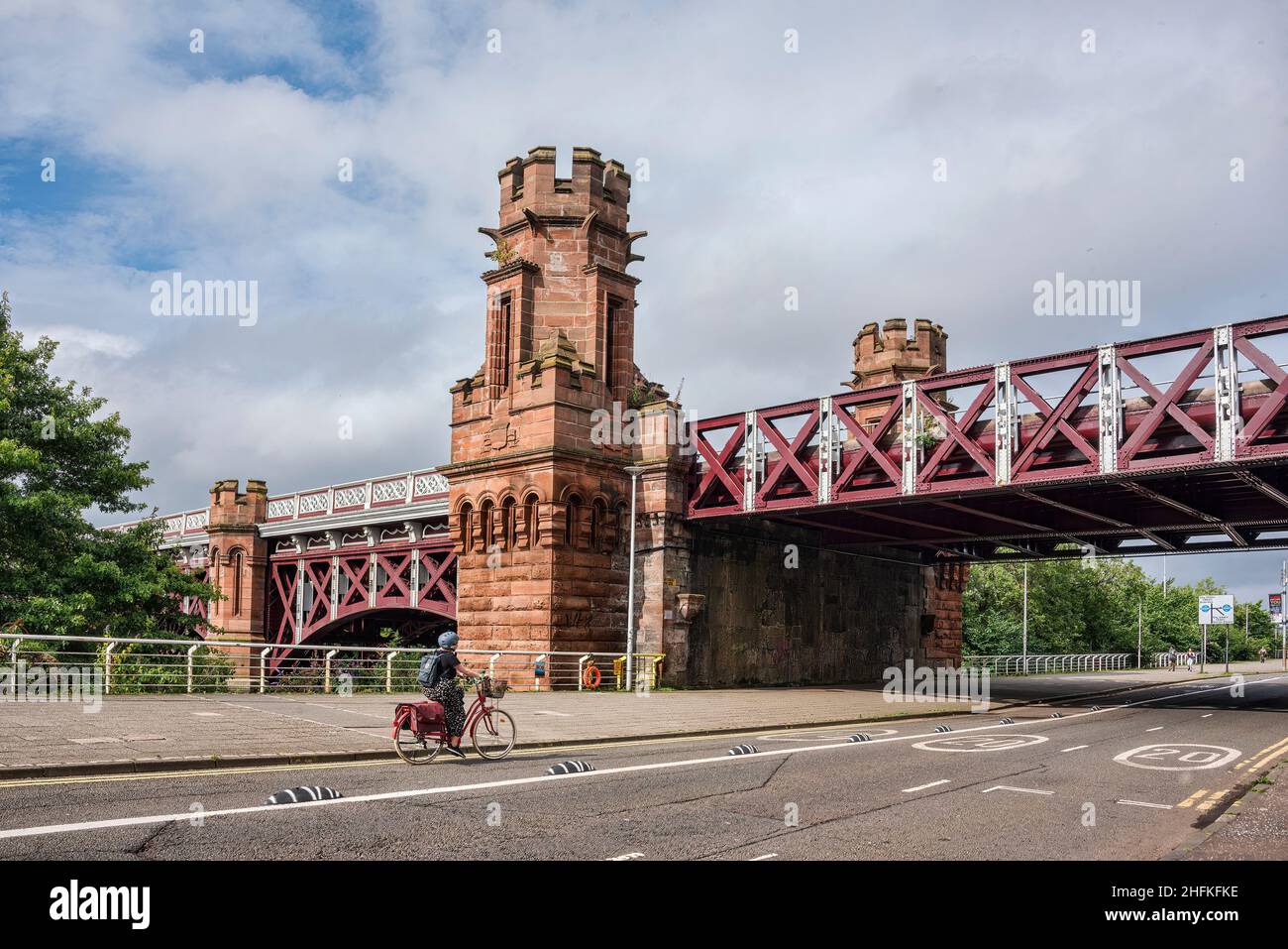 Union Bridge, Clyde Street Glasgow Scotland Stock Photo
