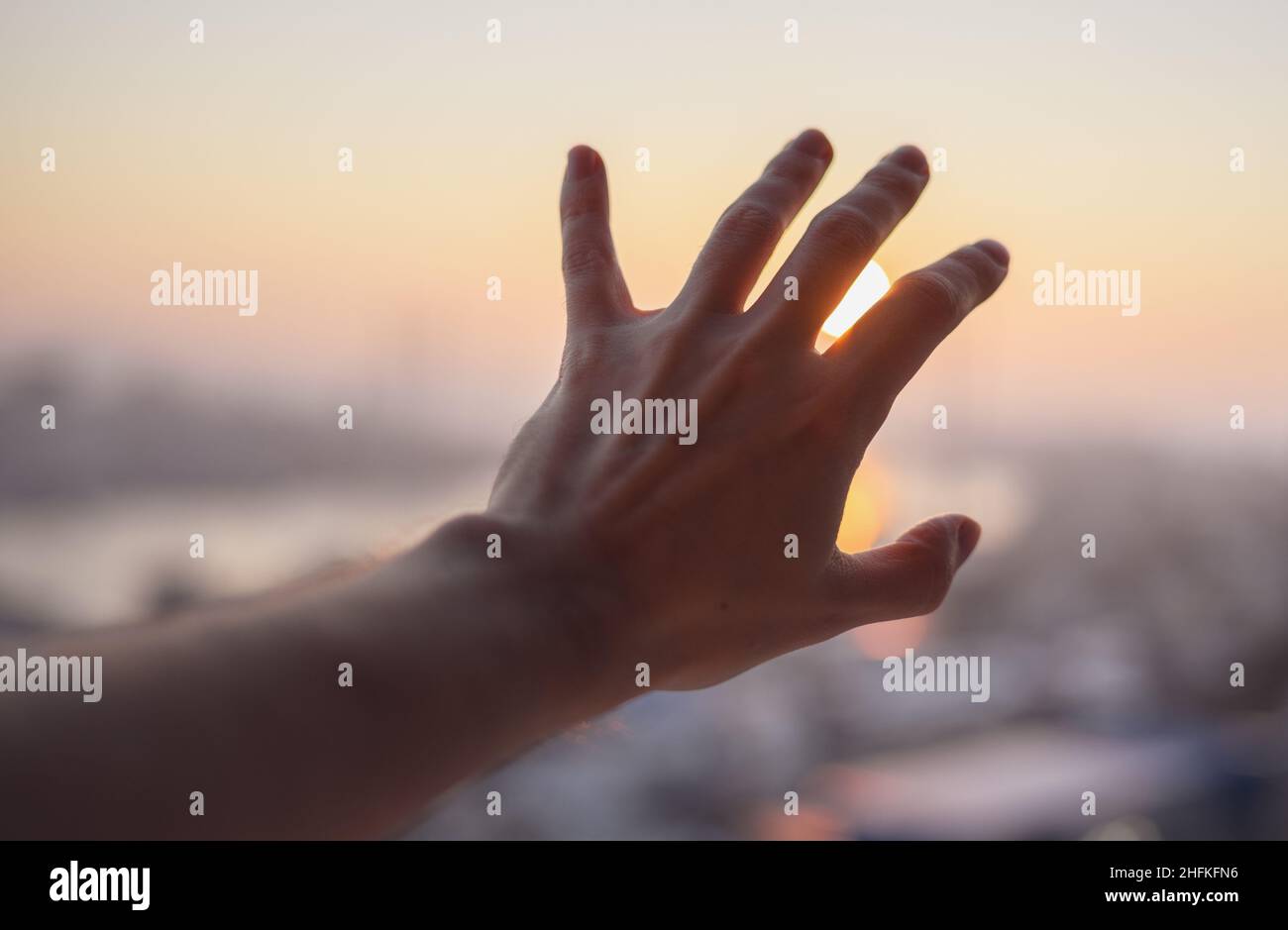 Reach towards the sky hi-res stock photography and images - Alamy