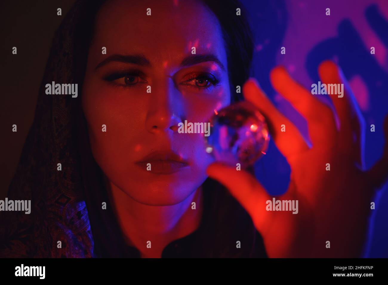 Crystal ball woman hires stock photography and images Alamy