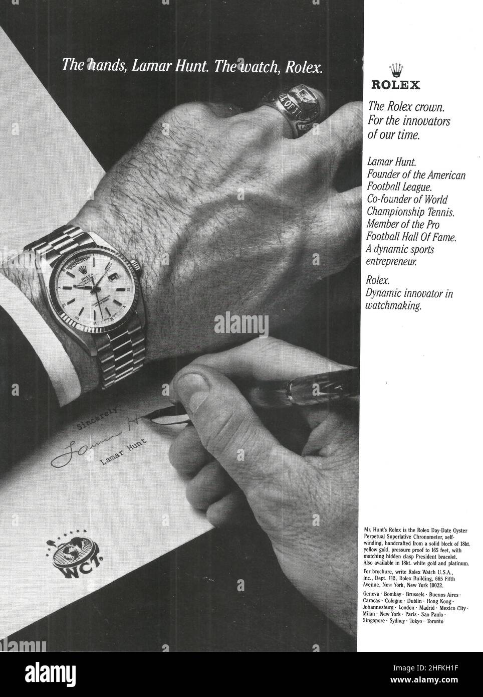 Vintage Rolex Advertisement High Resolution Stock Photography and Images -  Alamy