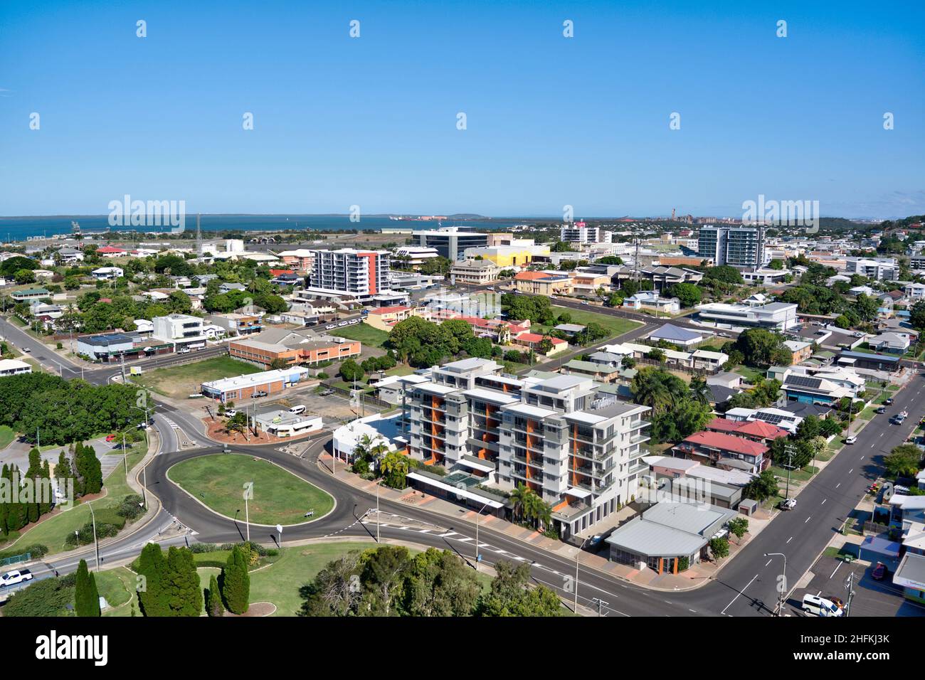 Aerial of Gladstone Queensland Australia Stock Photo Alamy