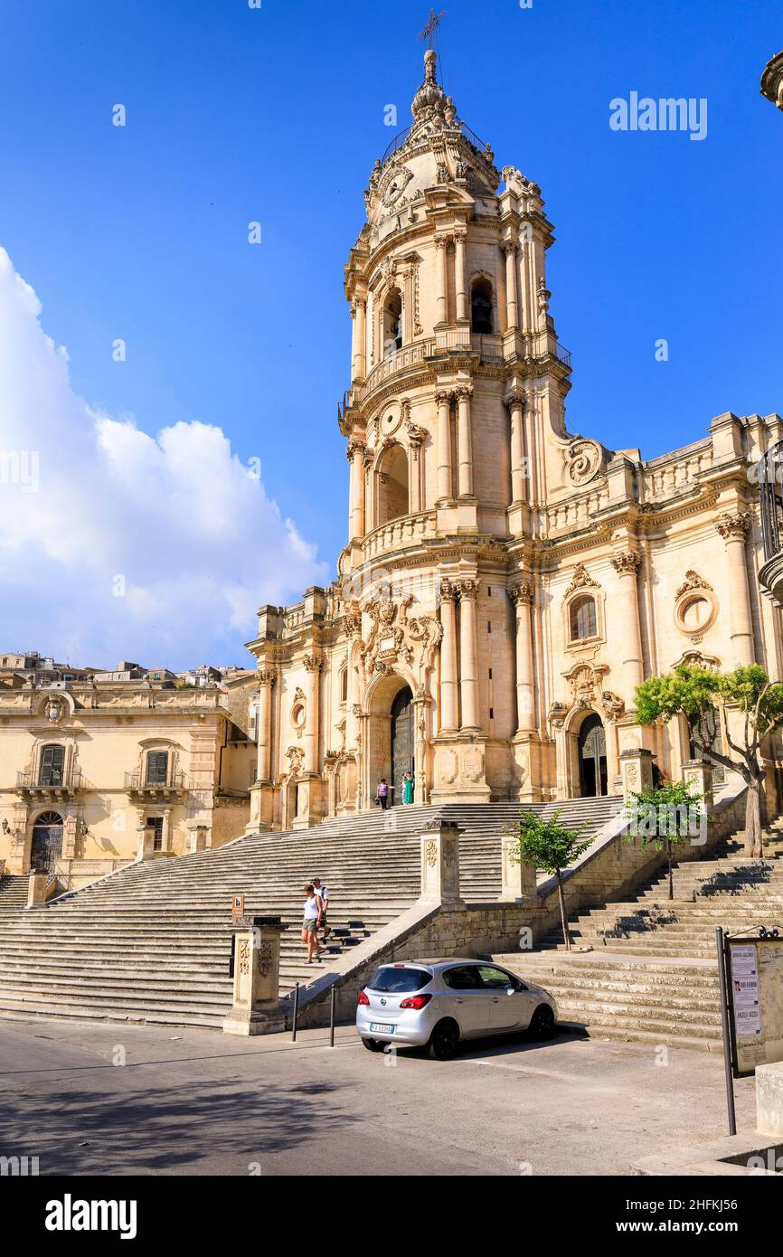 Cathedral of St George, Modica, Sicily, Italy Stock Photo
