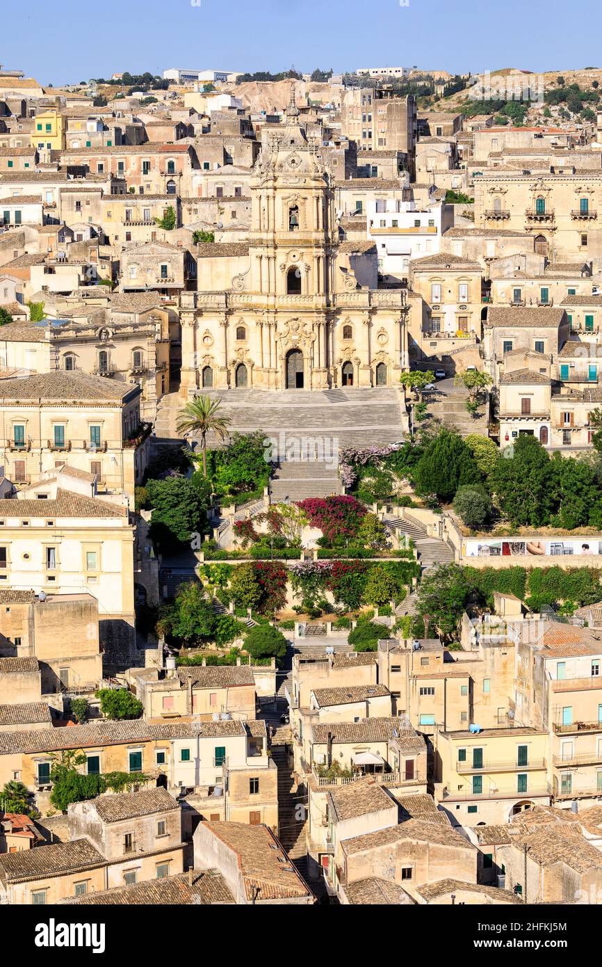 Cathedral of St George, Modica, Sicily, Italy Stock Photo