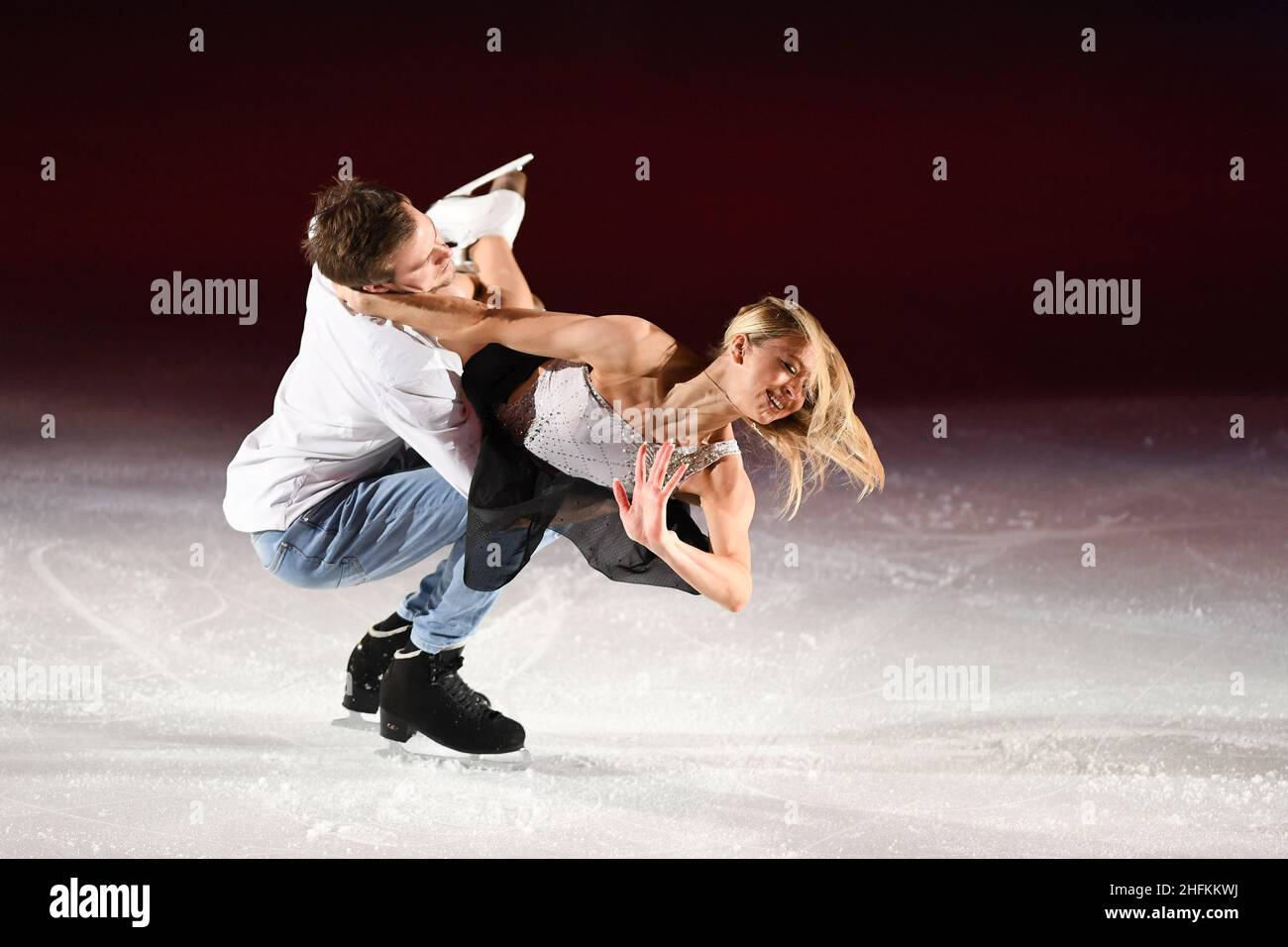 Victoria SINITSINA & Nikita KATSALAPOV (Russia), during the Exhibition Gala, at the ISU European