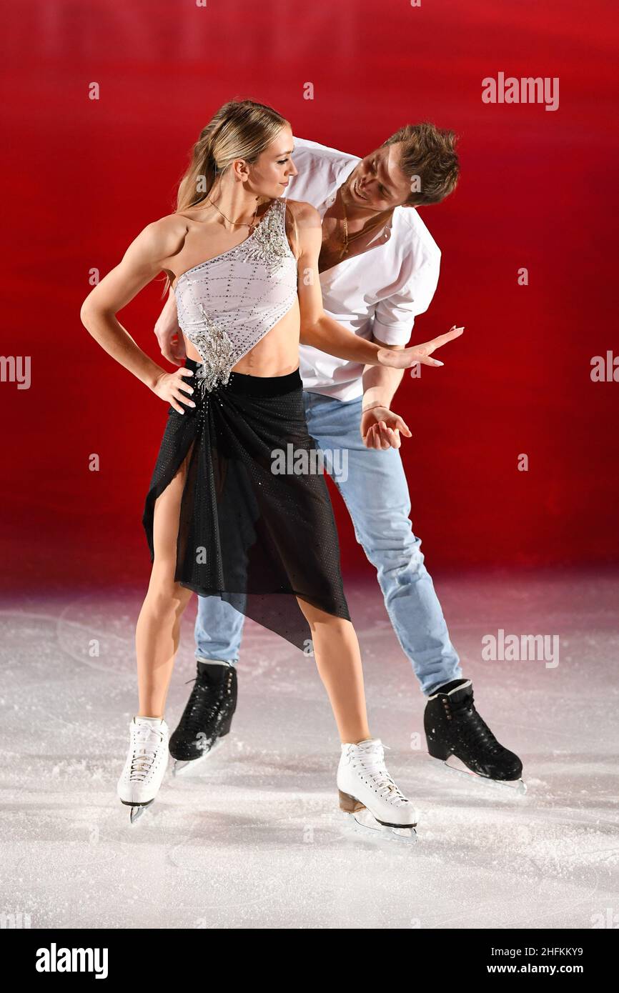 Victoria SINITSINA & Nikita KATSALAPOV (Russia), during the Exhibition Gala, at the ISU European
