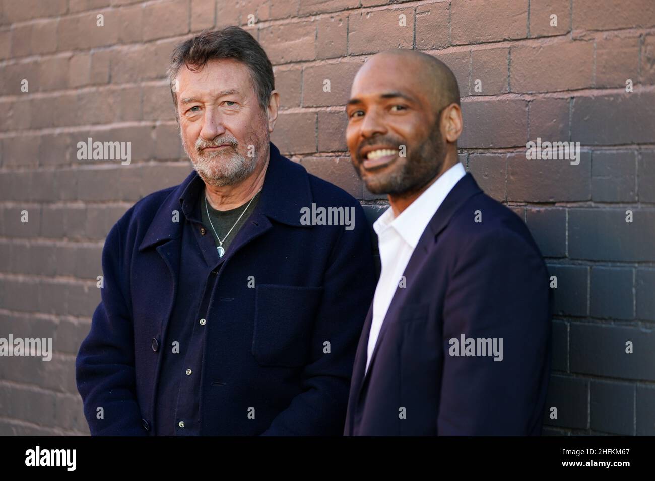 Peaky Blinders creator Steven Knight and Artistic Director of Rambert Benoit Swan Pouffer, during the press launch of the Rambert Dance production of Peaky Blinders: The Redemption of Thomas Shelby at the Dance Hub Birmingham. Picture date: Monday January 17, 2022. Stock Photo