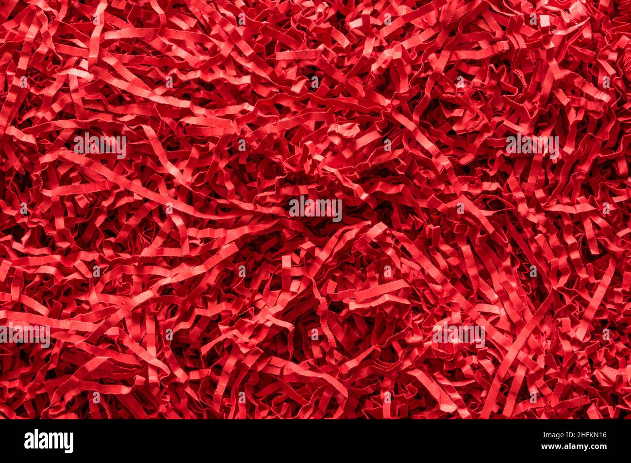 Close up on red shredded paper stripes Stock Photo Alamy