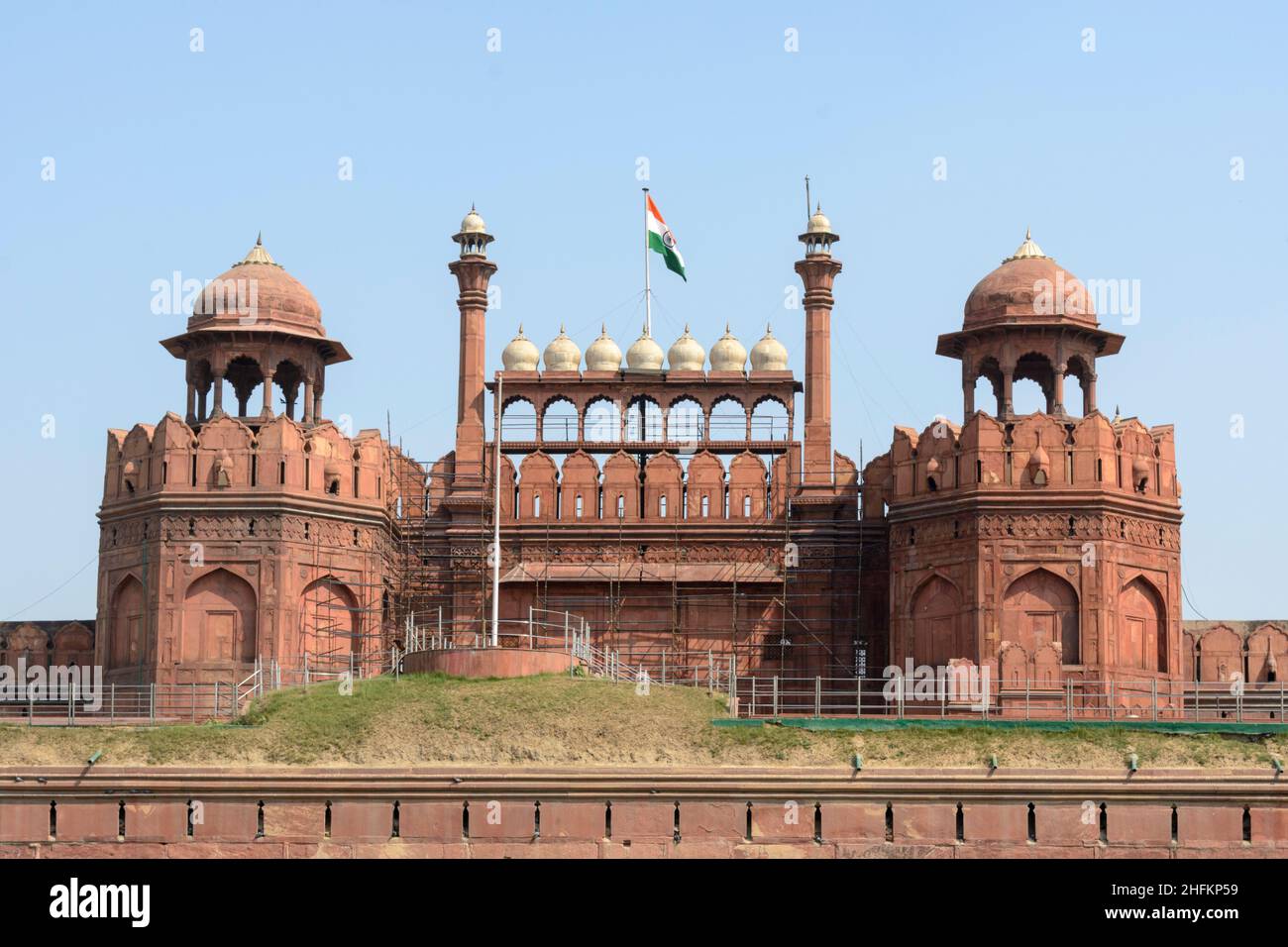 The Red Fort (Lal Qila), Old Delhi, India, South Asia Stock Photo