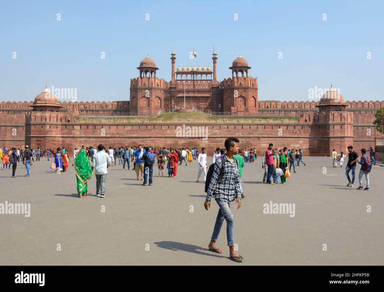 The Red Fort (Lal Qila), Old Delhi, India, South Asia Stock Photo