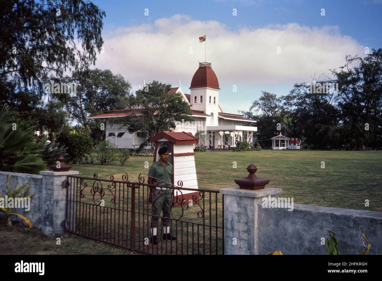 Royal Palace, Nukualofa, Tonga, 1983 Stock Photo