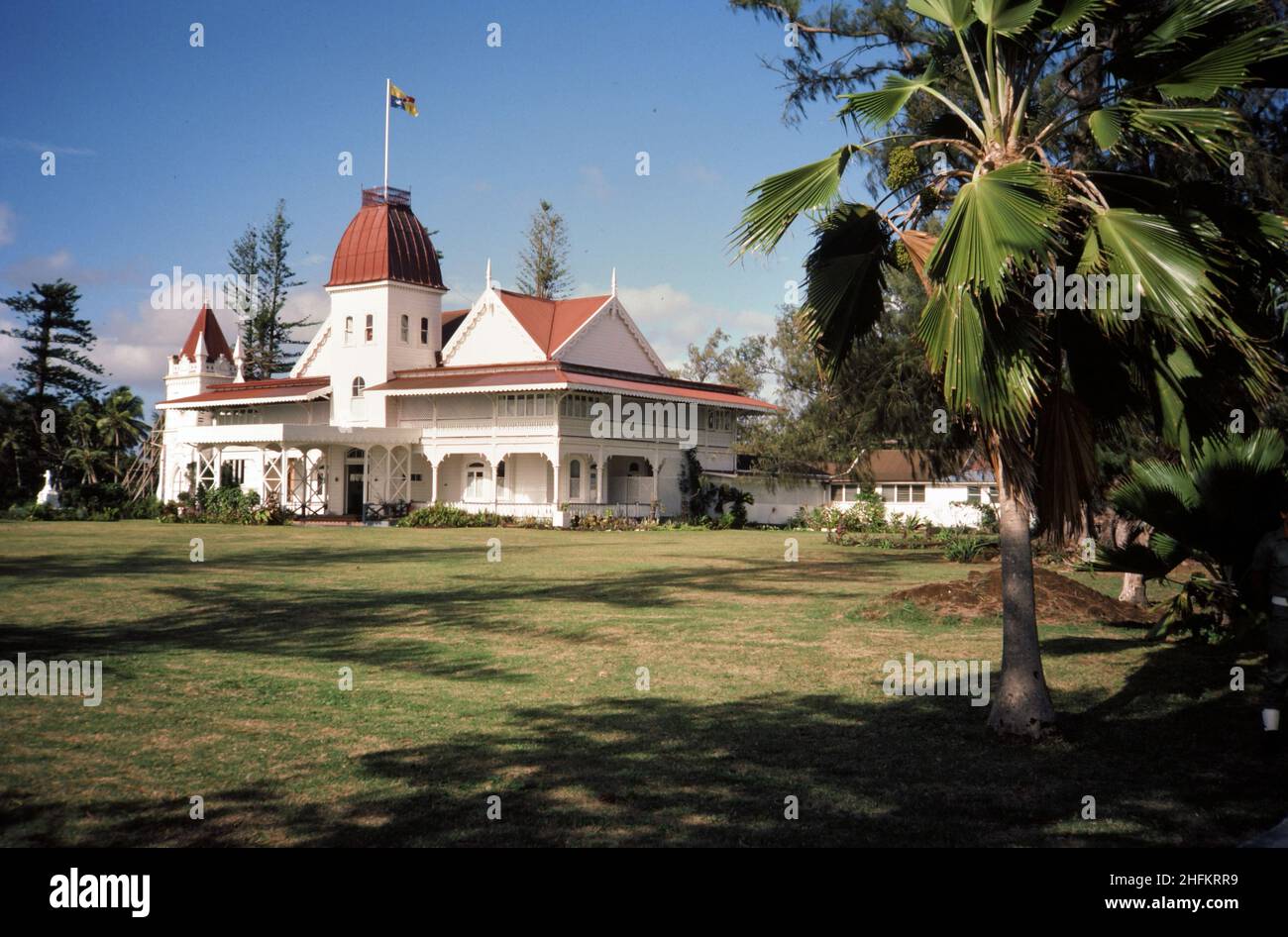 Royal Palace, Nukualofa, Tonga, 1983 Stock Photo