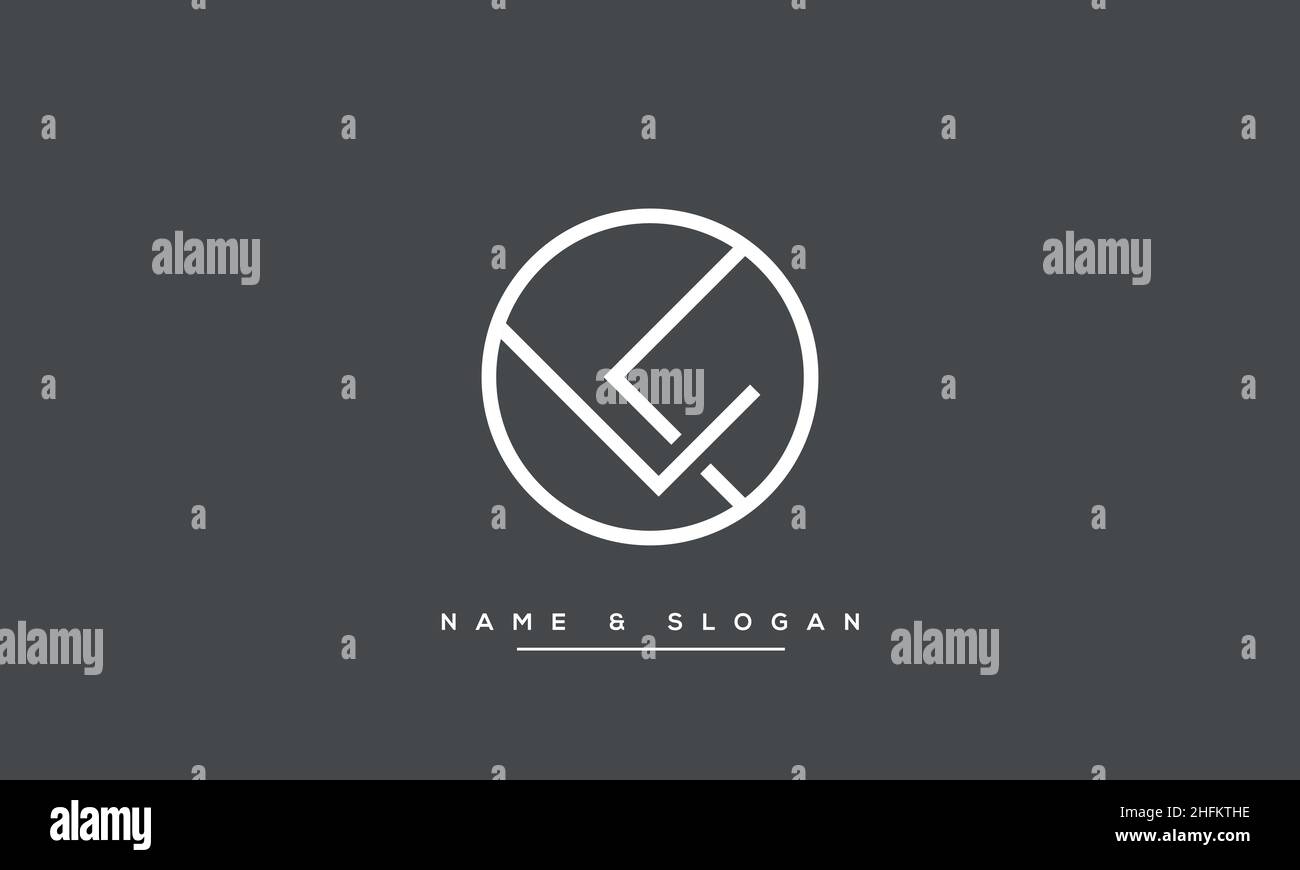 Modern abstract letter LK, KL logo design. Minimal LK, KL initial based icon vector Stock Vector