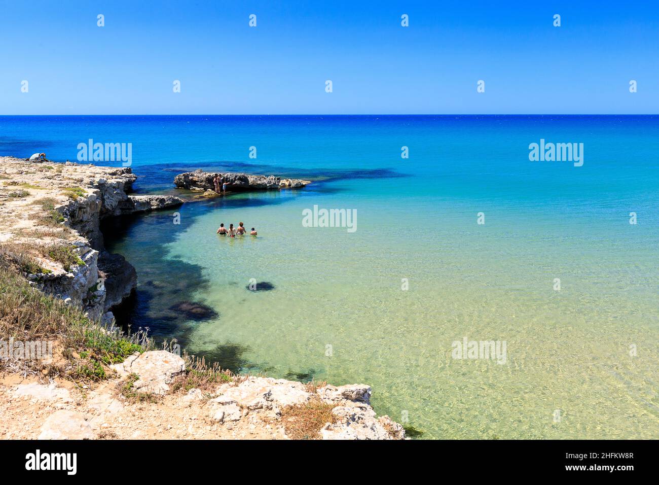 Spiaggia della Mannara, Sicily, Italy Stock Photo