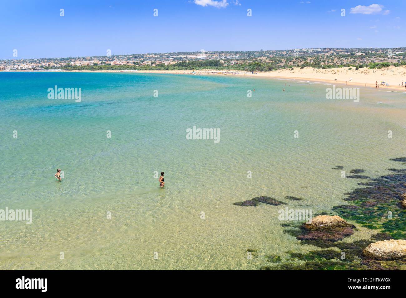 Spiaggia della Mannara, Sicily, Italy Stock Photo