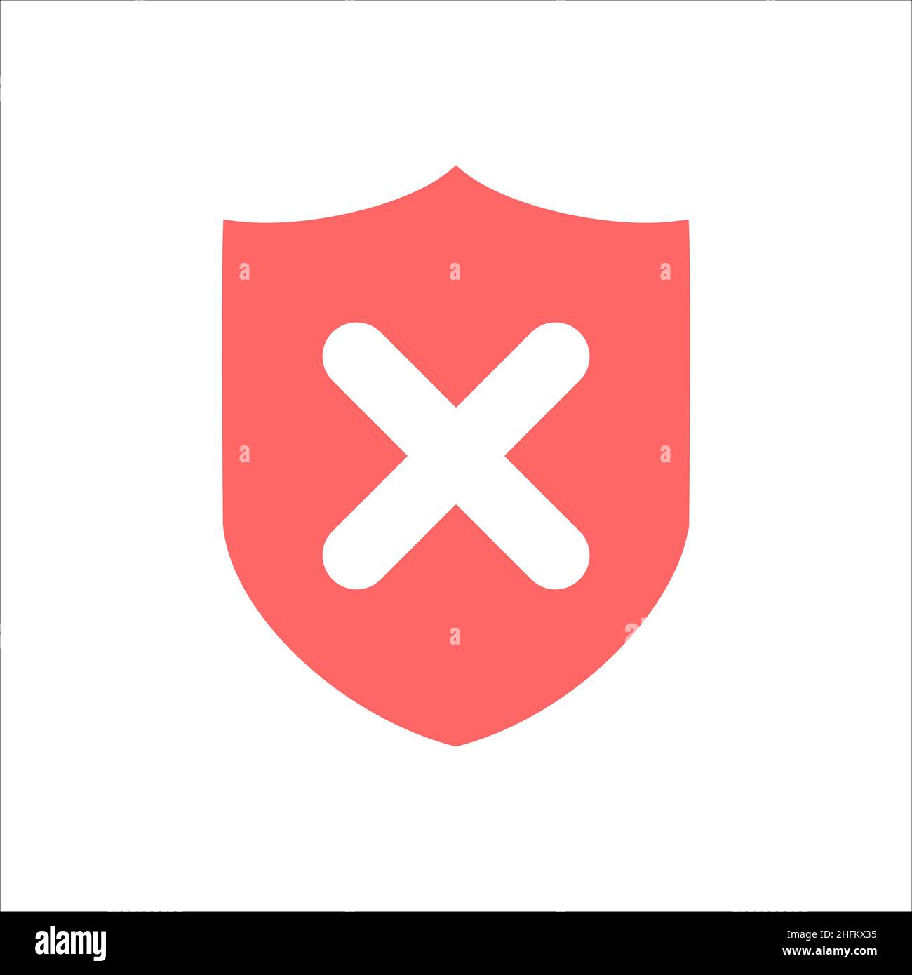 Red cross on protective shield Stock Vector Image & Art - Alamy