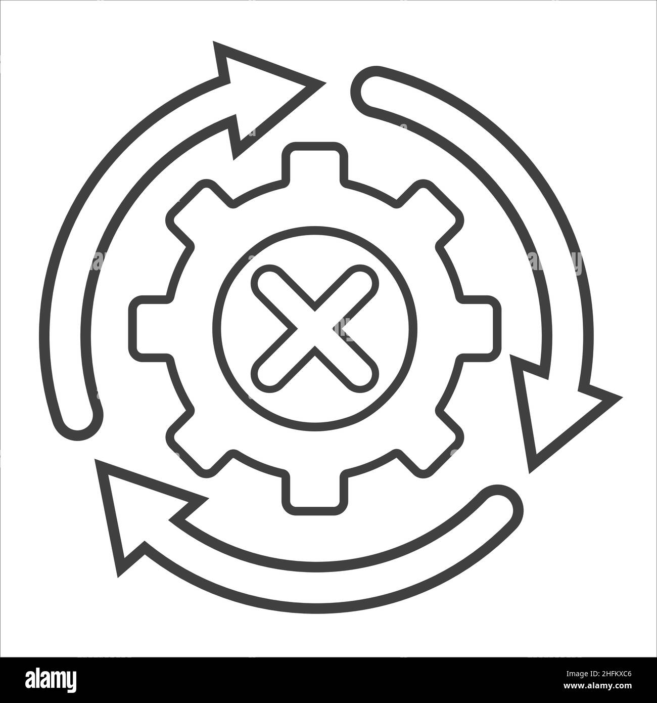 settings icon isolated vector illustration Stock Vector Image & Art - Alamy