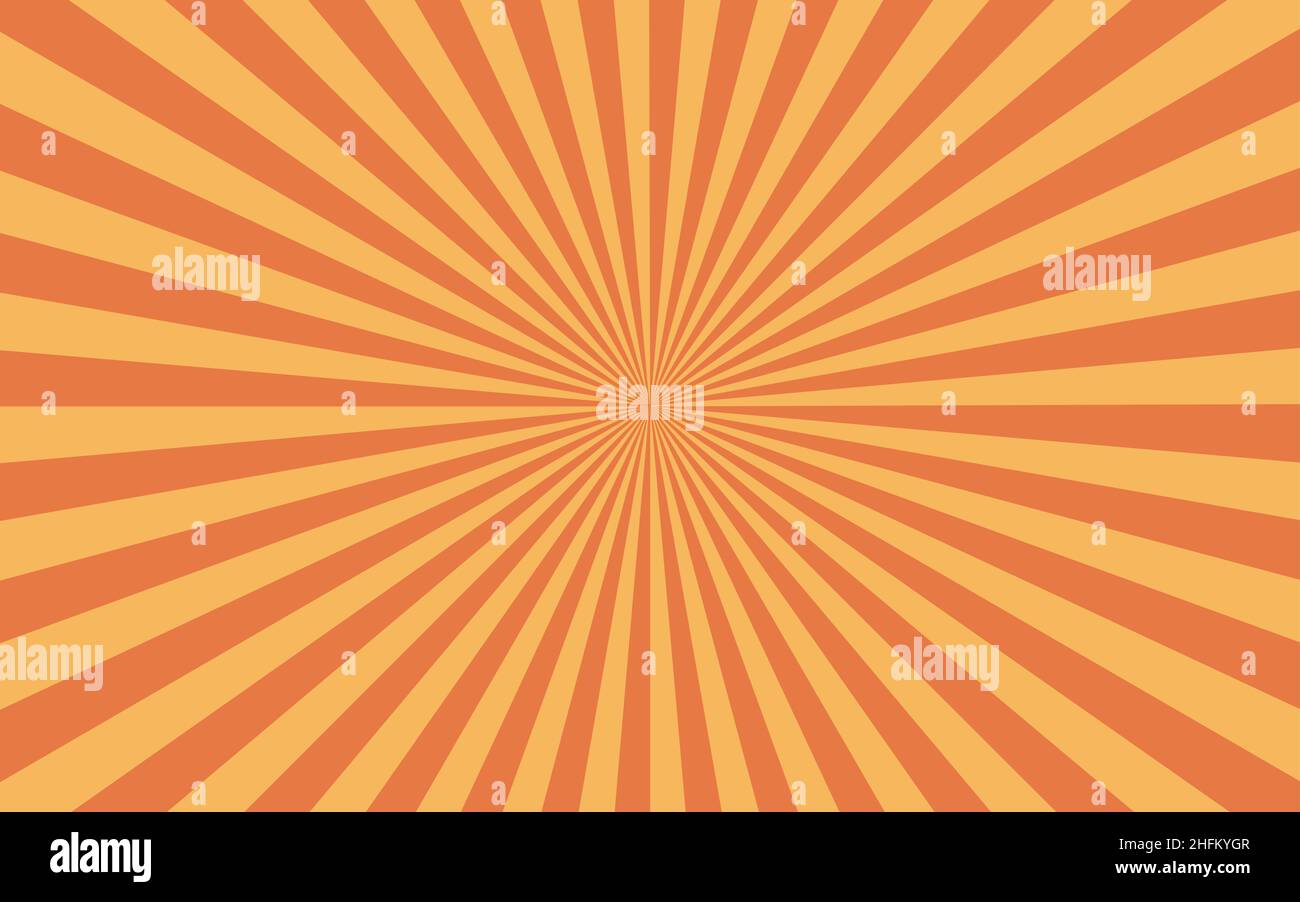 sunburst vector background orange yellow color Stock Vector Image & Art