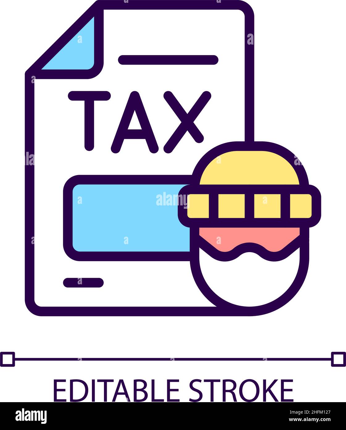 Tax evasion RGB color icon Stock Vector Image & Art Alamy