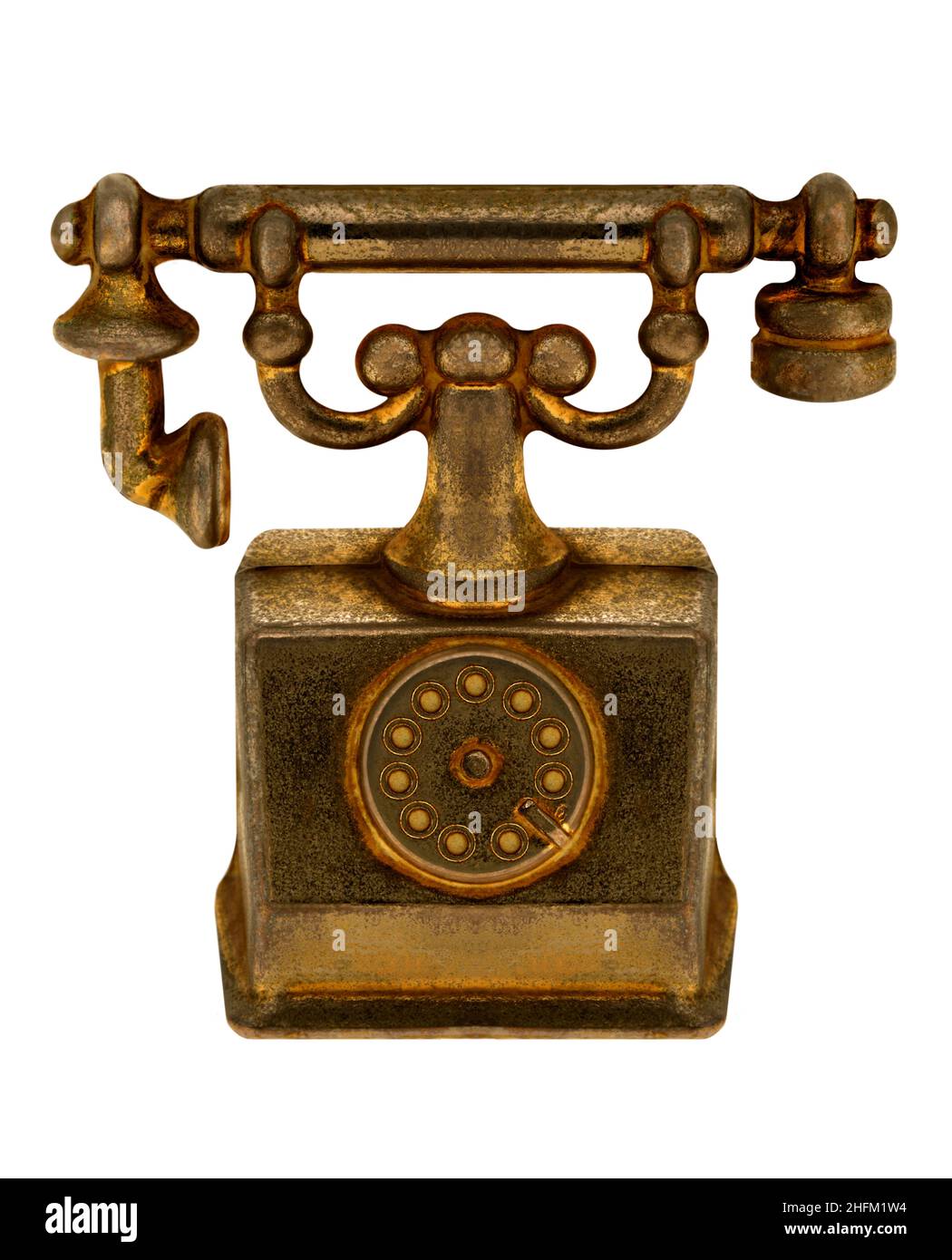 minature dial telephone Stock Photo