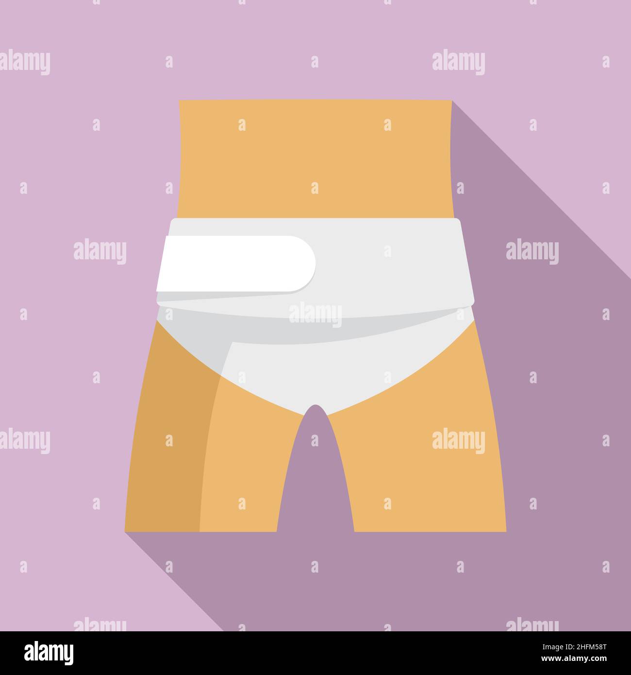 Low body bandage icon flat vector. Hand accident. Burn patient Stock ...