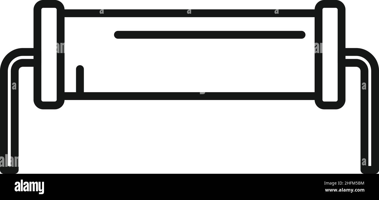 Capacitor resistor icon outline vector. Electric circuit. Capacitor ...