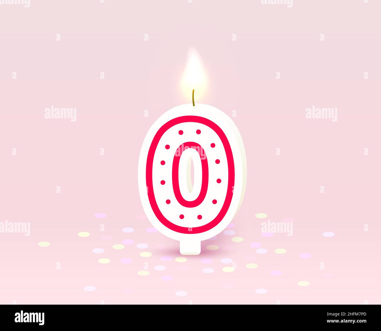 Happy Birthday years anniversary of the person birthday, Candle in the