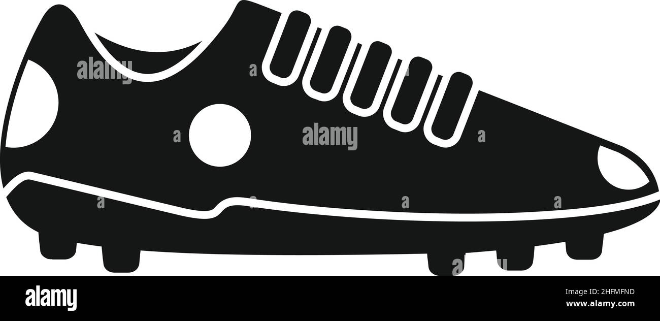 Football boot icon simple vector. Sport shoe. Sole spikes Stock Vector ...