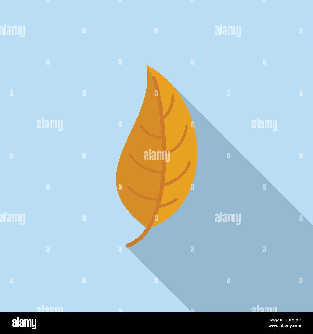 Tree leaf icon flat vector. November tree. Fall leaves Stock Vector ...