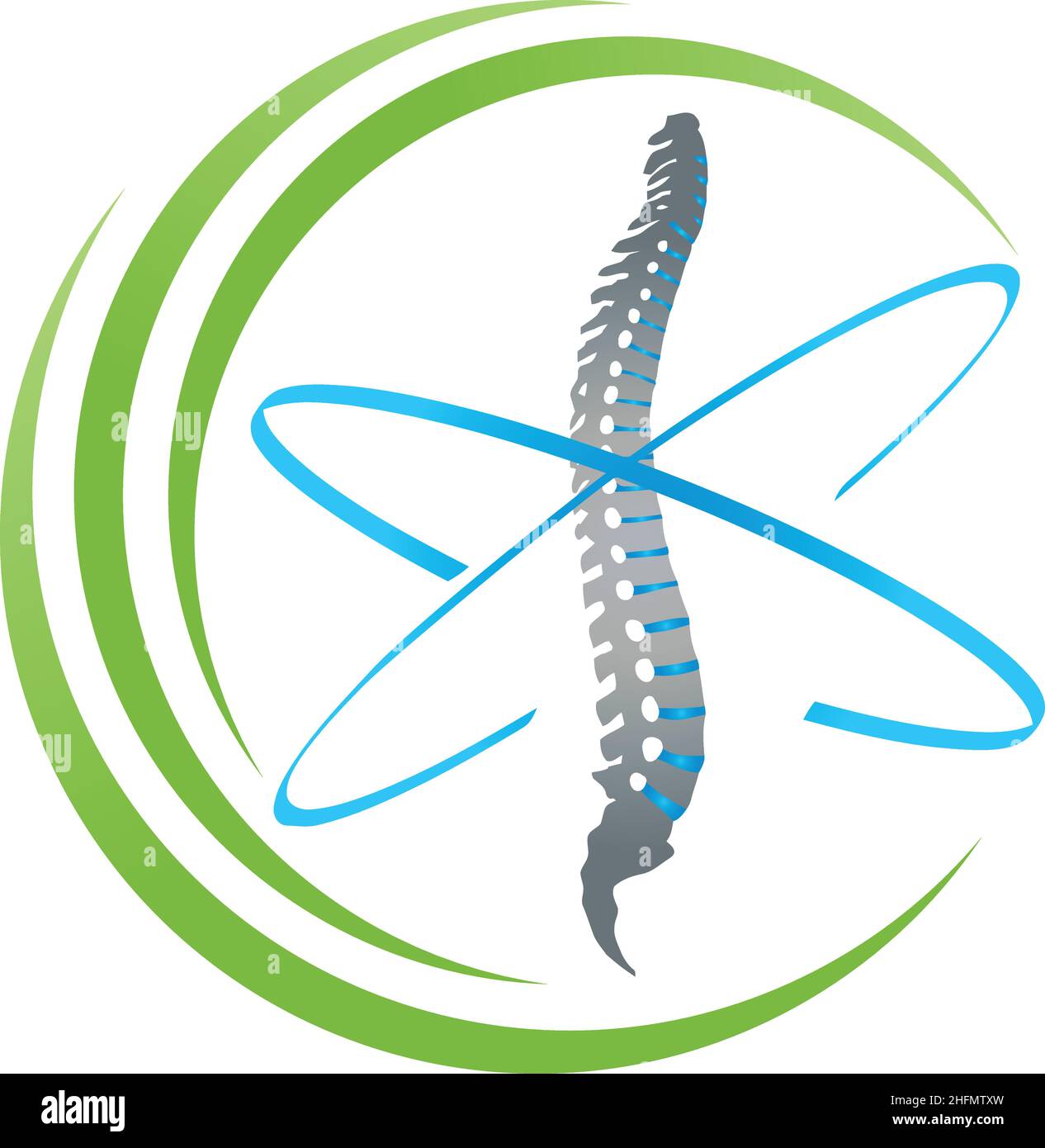 Orthopedics, Physiotherapy, Spine, Hands, Logo, Background Stock Vector