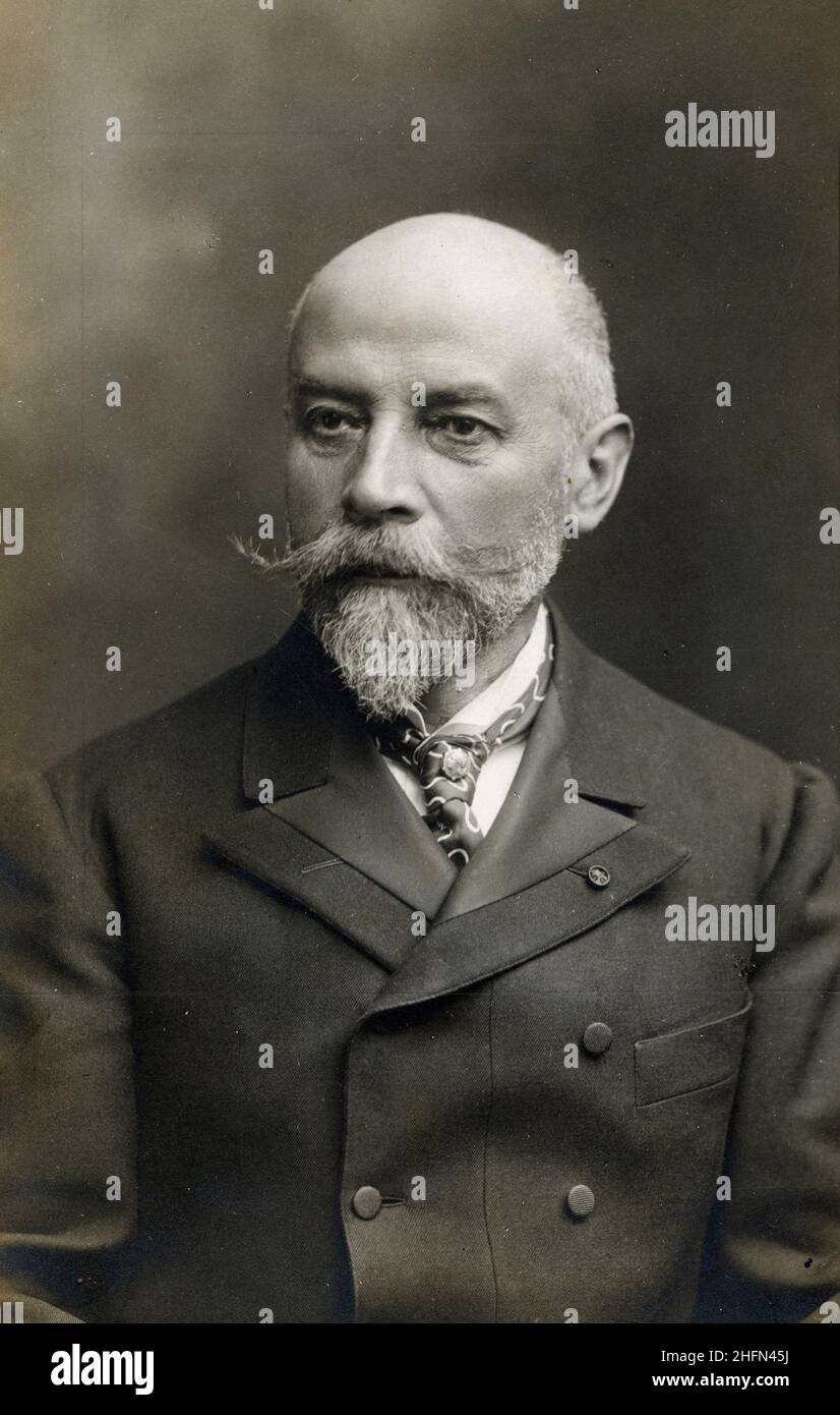 Portrait de Philippe Berger -1846 -1912  orientaliste, homme politique français. Stock Photo