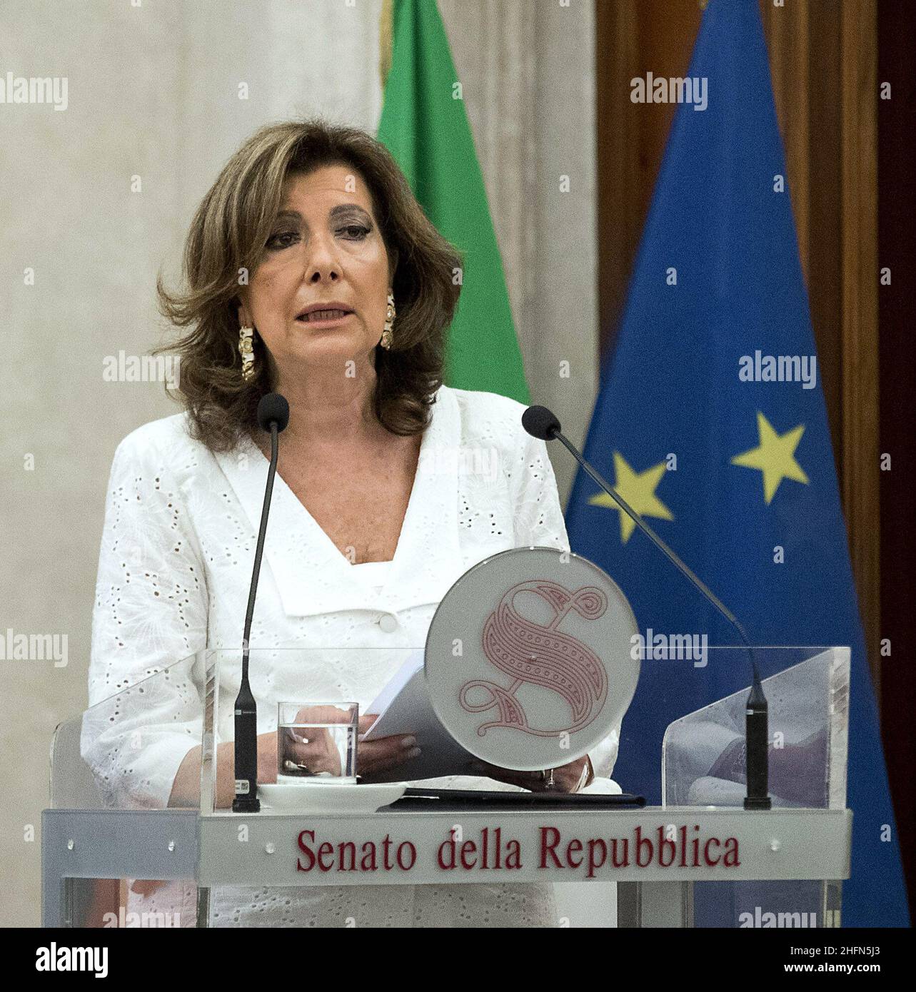 Roberto Monaldo / LaPresse 29-07-2020 Rome (Italy) Senate - Fan's ceremony In the pic Maria Elisabetta Alberti Casellati Stock Photo