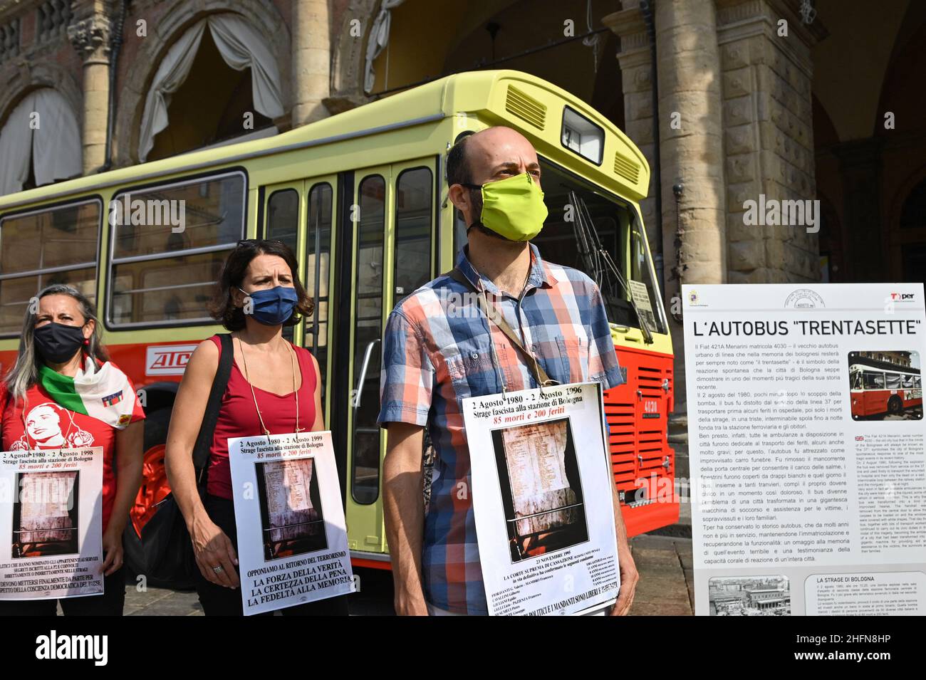 Commoration Massimo Paolone/LaPresse August 2, 2020 Bologna, Italy news 40th ...