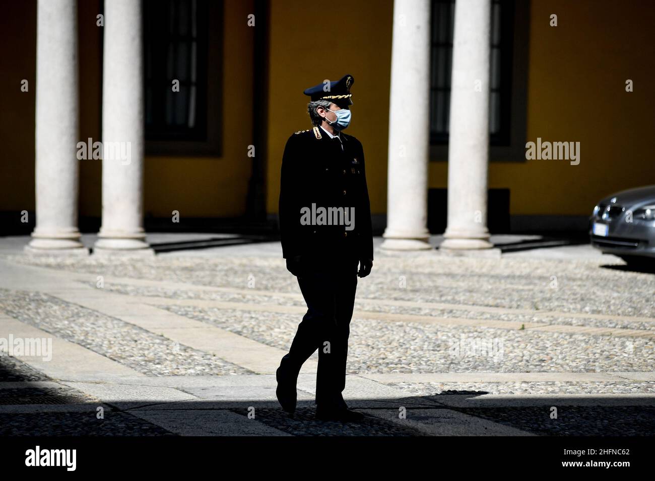 Claudio Furlan - LaPresse 15 August 2020 Milano (Italy) Meeting of the National Committee for Order and Security at the Prefecture of Milan Stock Photo