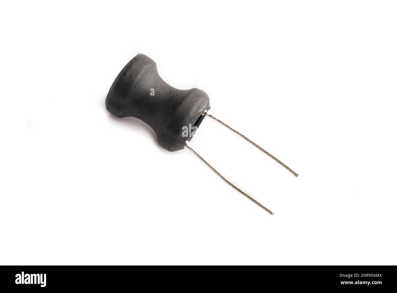 H inductor electronic component on white background Stock Photo Alamy
