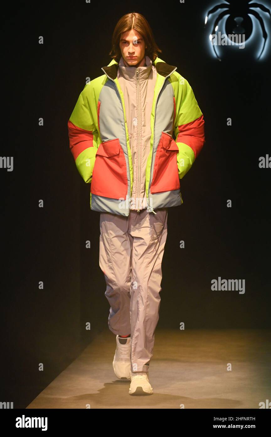 Milan, Italy. 17th Jan, 2022. Milan Fashion Week, Men Fall Winter. 2022