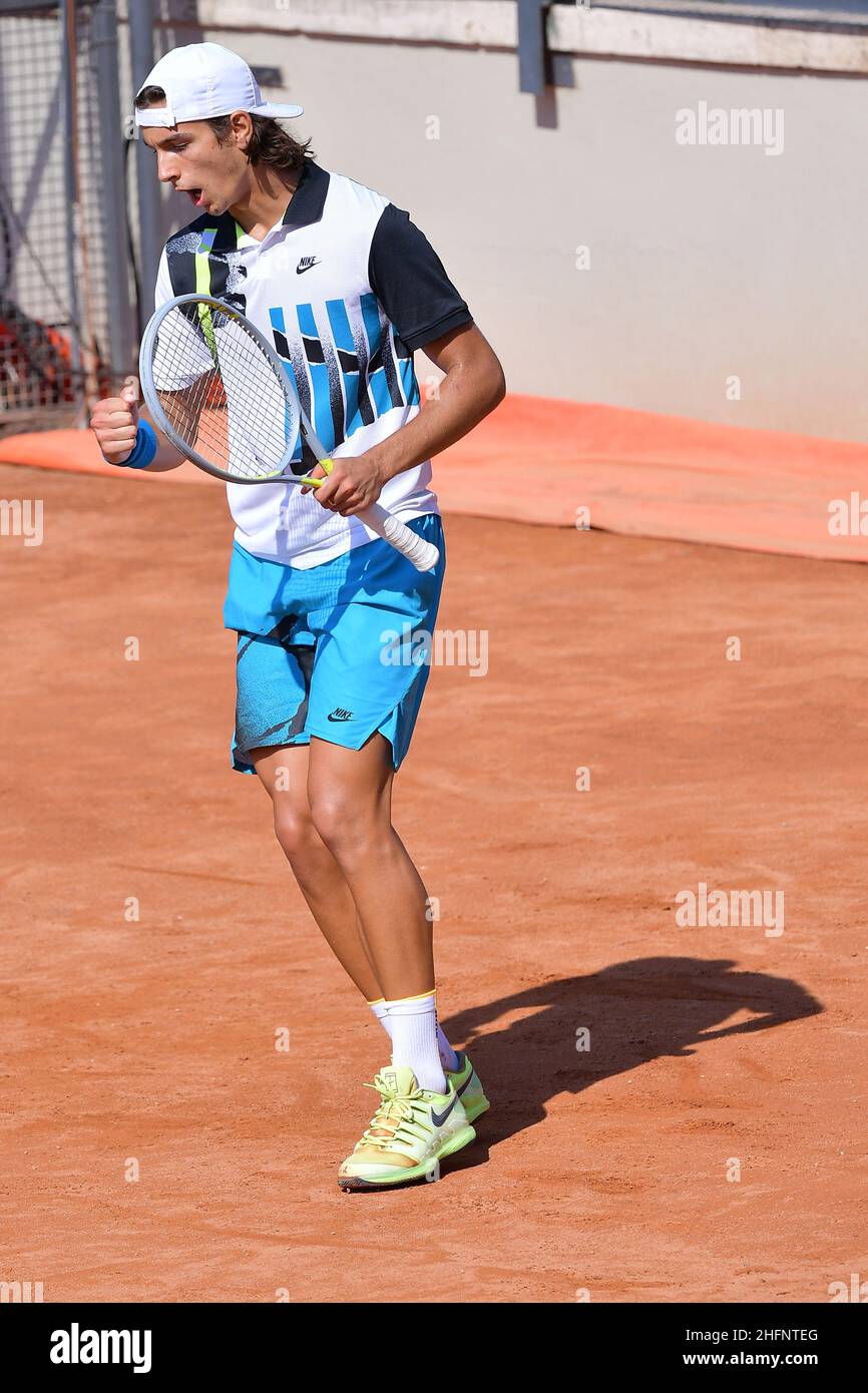 Alfredo Falcone - LaPresse 14/09/2020 Roma (Italy) Sport Tennis Giulio  Zeppieri (ita) vs Lorenzo Musetti (ita) Internazionali BNL d'Italia 2020 In  the pic:Lorenzo Musetti Stock Photo - Alamy