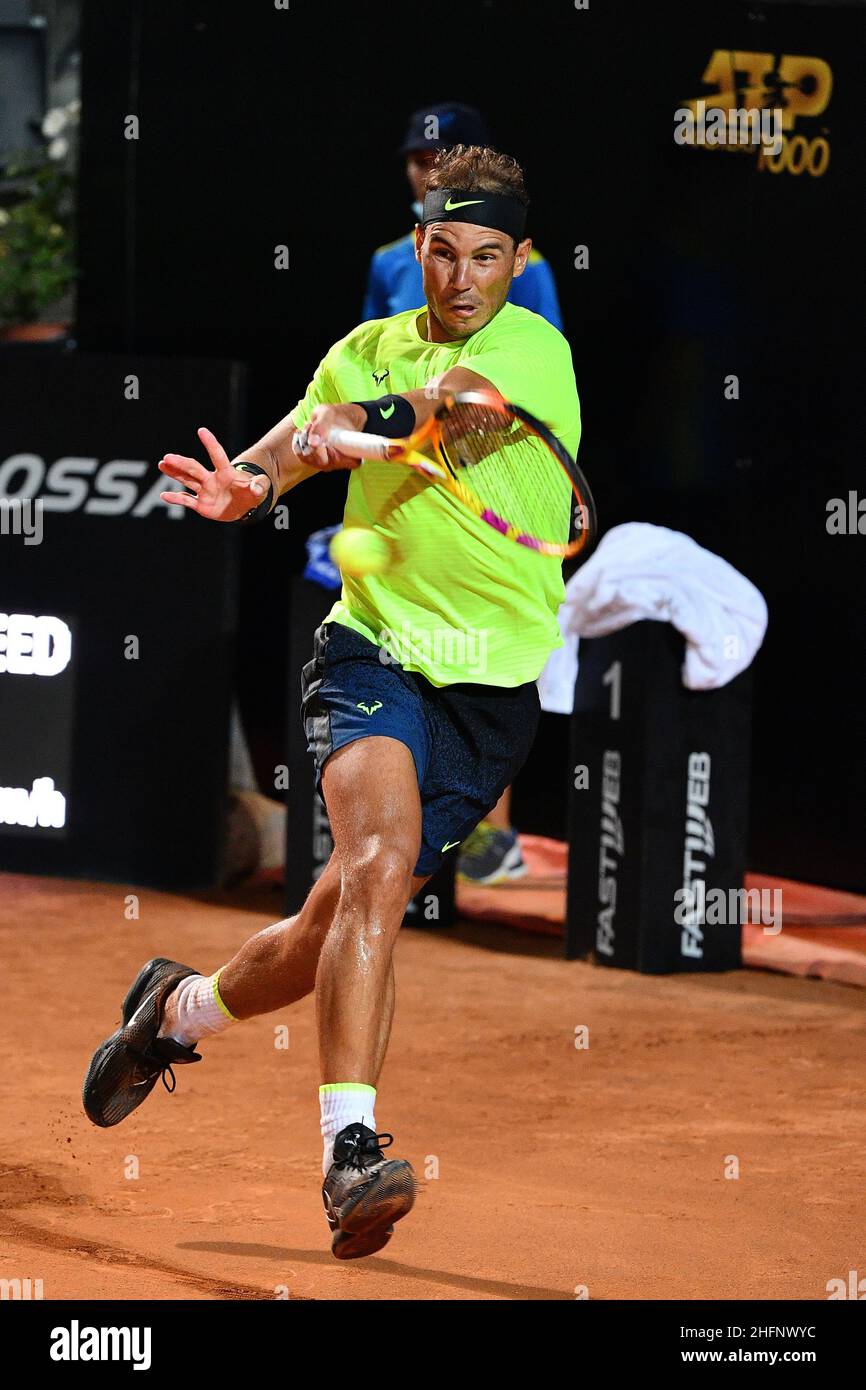 Alfredo Falcone - LaPresse 16/09/2020 Roma (Italy) Sport Tennis Pablo Carreno Busta (ESP) vs Rafael Nadal (ESP) Internazionali BNL d'Italia 2020 In the pic:Rafael Nadal Stock Photo