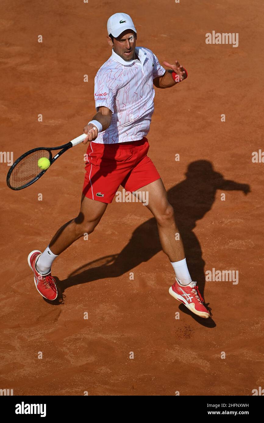 Alfredo Falcone - LaPresse 18/09/2020 Roma (Italy) Sport Tennis Novak  Djokovic (SRB) vs Filip Krajnovic (SRB) Internazionali BNL d'Italia 2020 In  the pic:Novak Djokovic Stock Photo - Alamy