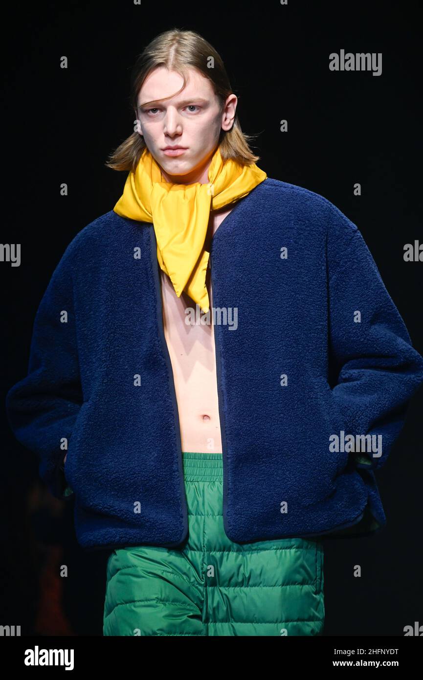 Milan, Italy. 17th Jan, 2022. Milan Fashion Week, Men Fall Winter. 2022