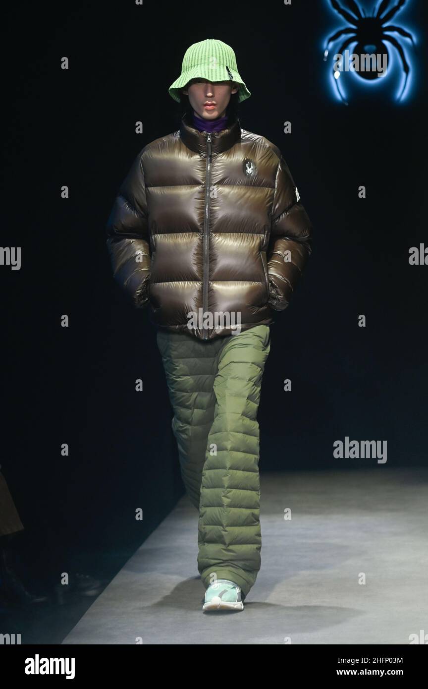 Milan, Italy. 17th Jan, 2022. Milan Fashion Week, Men Fall Winter. 2022