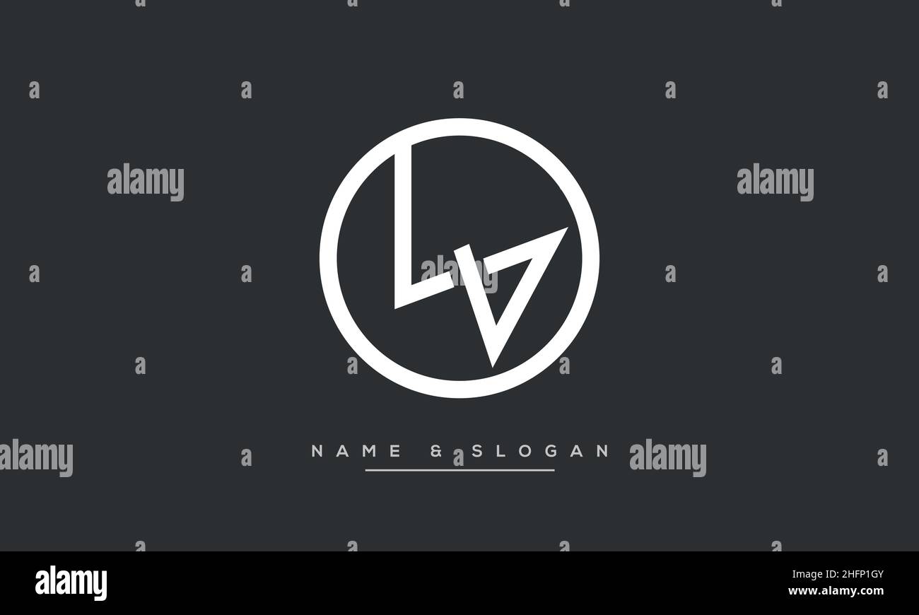 Premium Vector  Letter lv vl monogram logo design unique modern