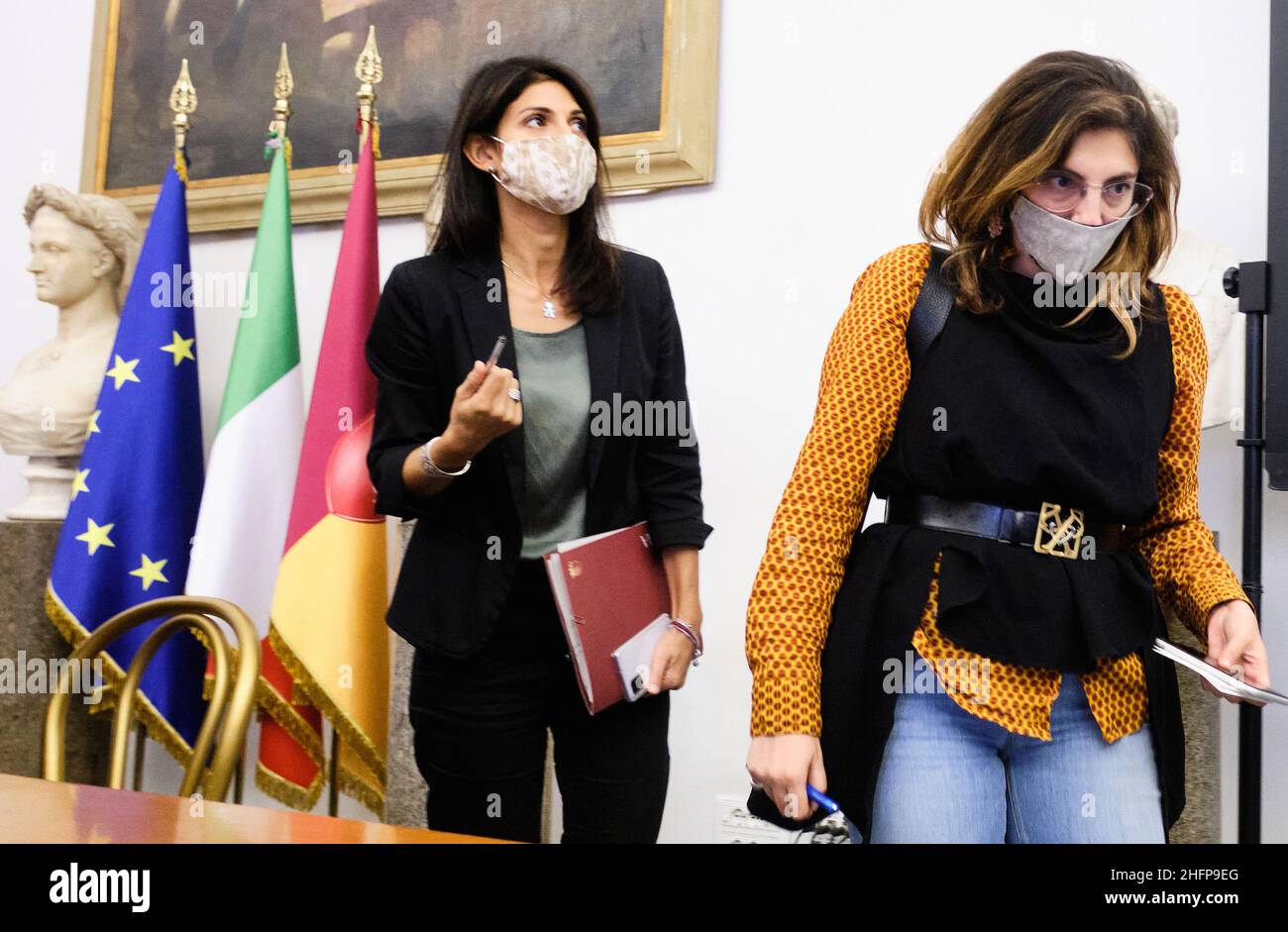 Mauro Scrobogna /LaPresse October 06, 2020 Rome, Italy News The Mayor ...