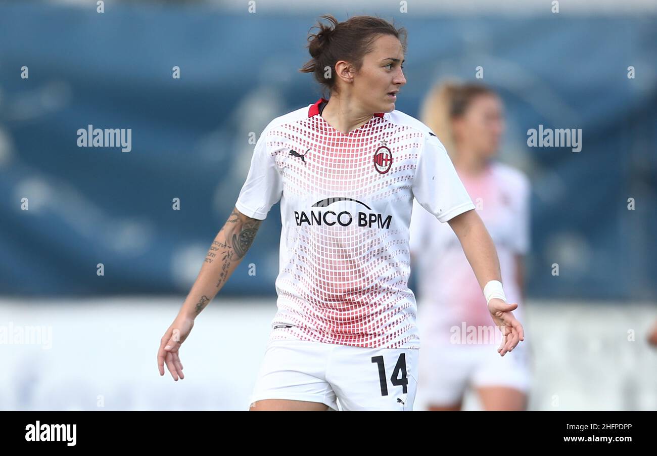 LaPresse - Spada October 10 , 2020 Empoli ( Italy ) Sport Soccer A.C. Milan- Season 2020-2021 - Serie A Women Empoli vs Ac Milan In the pic: lidija kulis Stock Photo