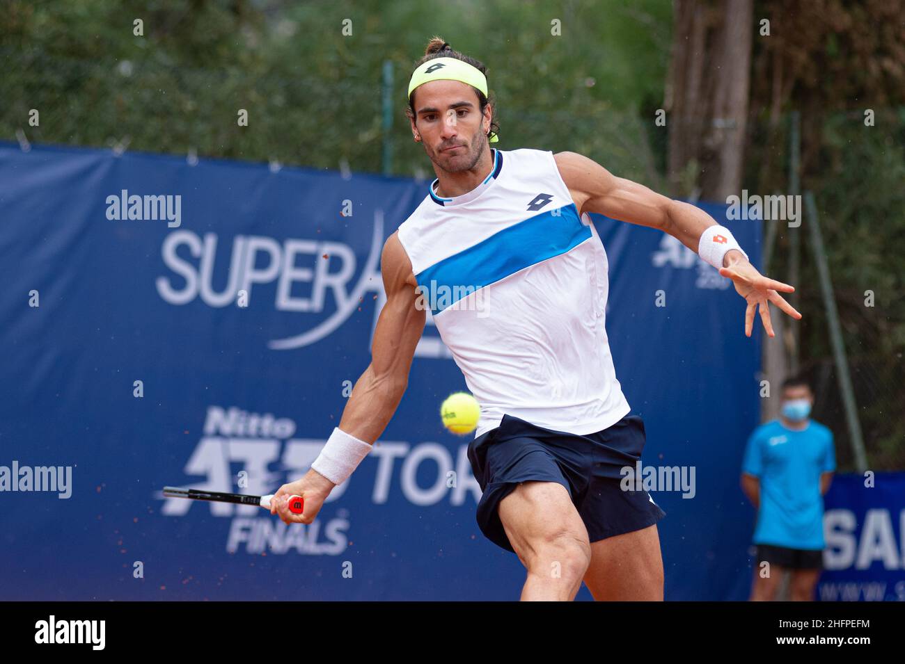 Alessandro Tocco/LaPresse October 11, 2020 Santa Margherita di Pula,  Cagliari (Italy) Sport Tennis Tennis, Forte Village Sardegna Open In the  pic: Andrea Pellegrino Stock Photo - Alamy