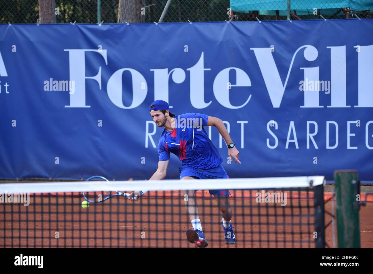 Alessandro Tocco/LaPresse October 13, 2020 Santa Margherita di Pula, Cagliari (Italy) Sport Tennis Tennis, Forte Village Sardegna Open In the pic:L Andrea Vavassori Stock Photo