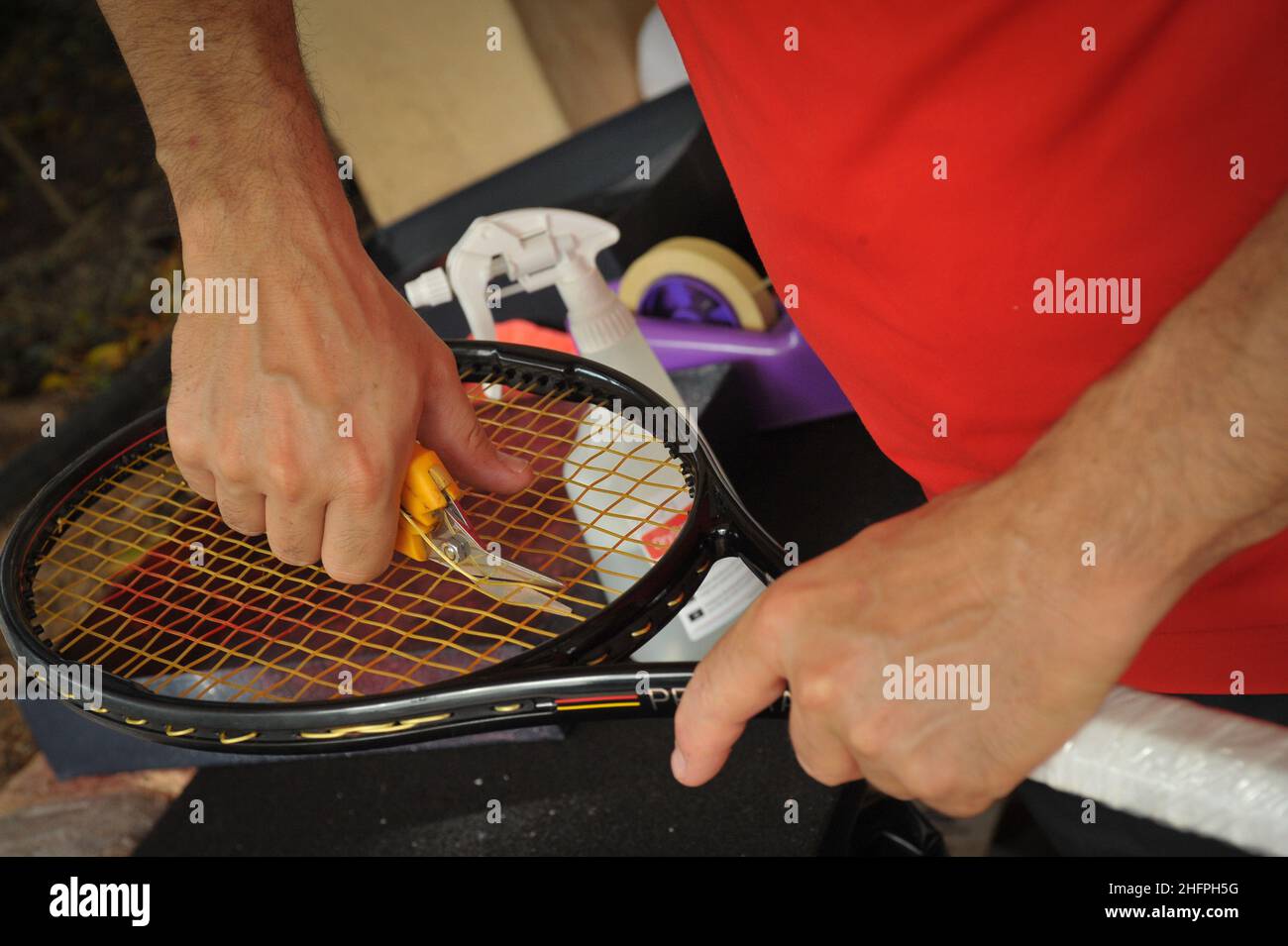 Wilson tennis racket hi-res stock photography and images - Alamy