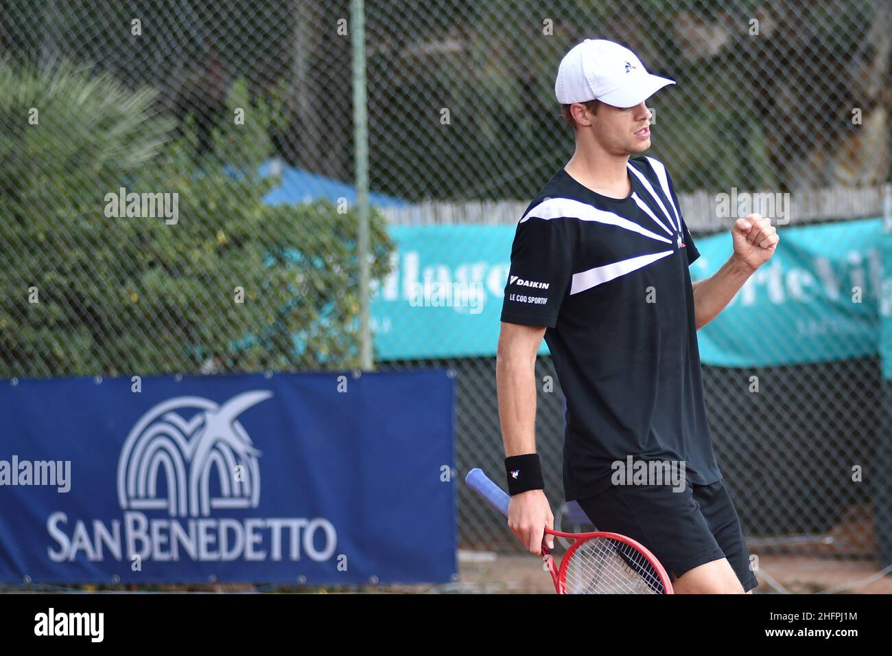 Alessandro Tocco/LaPresse October 16, 2020 Santa Margherita di Pula,  Cagliari (Italy) Sport Tennis Tennis, Forte Village Sardegna Open In the  pic:Yannick Hanfmann Stock Photo - Alamy