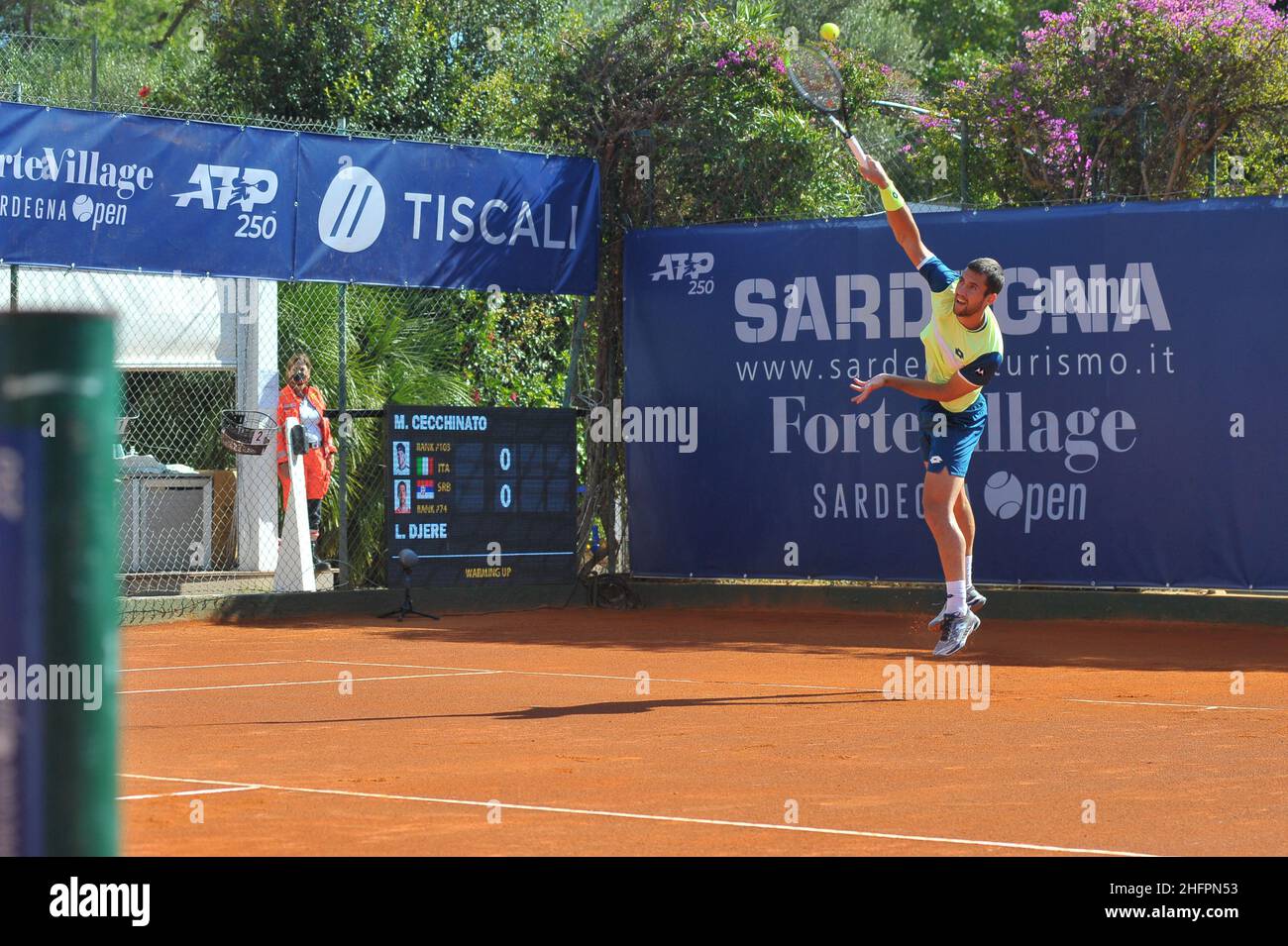 Alessandro Tocco/LaPresse October 18, 2020 Santa Margherita di Pula,  Cagliari (Italy) Sport Tennis Tennis, Forte Village Sardegna Open In the  pic Stock Photo - Alamy