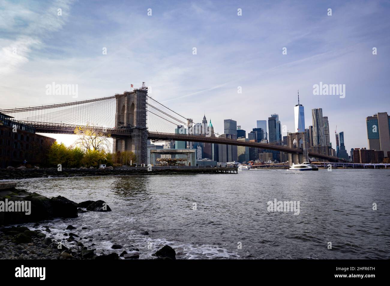 Brooklyn bridge new york sunrise hi-res stock photography and images ...