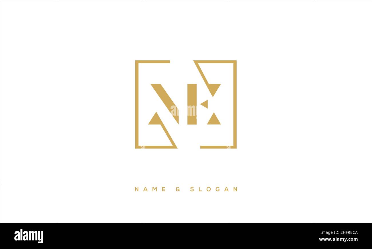 ME, EM Abstract Letters Logo monogram Stock Vector
